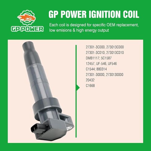 IGNITION COIL UF546 SET OF 6 COMPATIBLE WITH HYUNDAI Sonata AZERA SANTA FE GENESIS ENTOURAGE VERACRUZ KIA RONDO CADENZA MAGENTIS OPTIMA SORENTO SEDONA AMANTI BORREGO 2.4 L4 3.3 3.5 3.8 V6 in Saudi Arabia