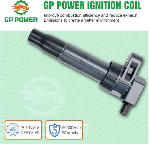 IGNITION COIL UF546 SET OF 6 COMPATIBLE WITH HYUNDAI Sonata AZERA SANTA FE GENESIS ENTOURAGE VERACRUZ KIA RONDO CADENZA MAGENTIS OPTIMA SORENTO SEDONA AMANTI BORREGO 2.4 L4 3.3 3.5 3.8 V6 in Saudi Arabia
