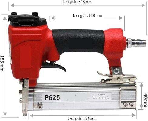 Pneumatic nail gun, Air Stapler Pneumatic Upholstery Stapler Staple Gun Air Nailer Gun 12-25mm Woodworking Pneumatic Air Power Tool for Floor, Truss, and Roof in Saudi Arabia