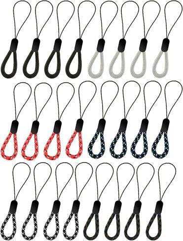 12Pcs Finger Lanyard Small USB Lanyard 4.92Inches Portable Short Lanyard Straps Colored Finger Straps for Mobile Phone Case Keys Camera Flash Drives in Kuwait