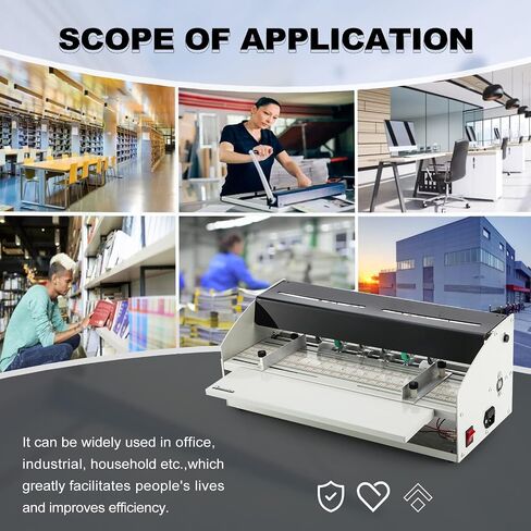 Electric Creaser Scorer, 3 in 1 Creasing Machine with Scale Ruler, 18"(460mm) Paper Folding Machine for Indent Documents, Cards, Photos, Invitations, Menus, Envelopes, Notes in Saudi Arabia
