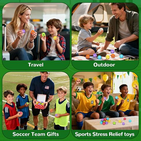 SCIONE 36 PCS Mini Fidget Spinners Soccer Ball Toys for Kids, Soccer Party Favors Goodie Bag Stuffers, Rotatable Soccer Finger Stress Balls for Classroom Prizes in Kuwait