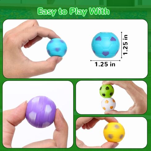 SCIONE 36 PCS Mini Fidget Spinners Soccer Ball Toys for Kids, Soccer Party Favors Goodie Bag Stuffers, Rotatable Soccer Finger Stress Balls for Classroom Prizes in Kuwait