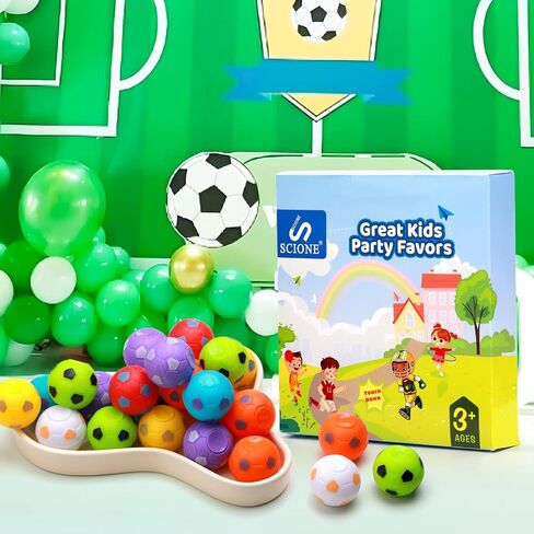 SCIONE 36 PCS Mini Fidget Spinners Soccer Ball Toys for Kids, Soccer Party Favors Goodie Bag Stuffers, Rotatable Soccer Finger Stress Balls for Classroom Prizes in Kuwait