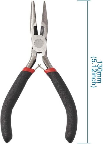 1pc Chain Nose Pliers for Jewelry Making Repair Tools, Small Long Needle Nose Pliers Side Cutters for DY Crafting Beading in Saudi Arabia