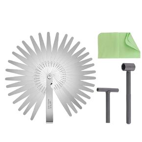 Motorcycle Valve Adjustment Tool Kit, Adjusting Valves Tools Set with 32 Blades Feeler Gauge (0.001-0.04")|Square Hole Tool|Hexagonal Hole Tool(Metric and Imperial) in Saudi Arabia