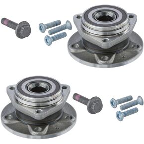 محور ديترويت - قطعتان من محاور تحمل العجلات الأمامية لسيارة Volkswagen Jetta GTI Taos، Golf Alltrack R Sportwagen، Audi A3 TT TTS Quattro Sportback E-Tron S3 RS3 استبدال تجميع محاور العجلات in Kuwait