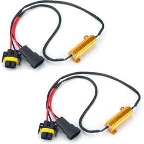 2PCS H7 LED Resistor Kit,50W 6 ohm LED Headlight Resistor Prevents Hyper Flashing & Error Codes,Car Accessories Load Resistor for Fog Lights,Headlights (H7) in Saudi Arabia