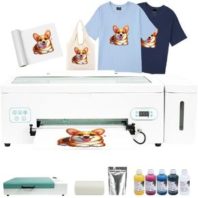 DTF Printer A3 L1800, T-Shirt Direct to Film Transfer Machine, White Ink Circulation System （Oven + Ink +Flim） in Saudi Arabia