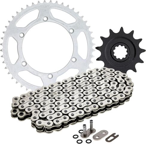 المتخصصة محرك سلاسل الاضراس كومبو لكاواساكي KX250F سوزوكي RMZ250 الجبهة 13 الخلفية 48 الأسنان 520V-X X-Ring 114 وصلات in Kuwait
