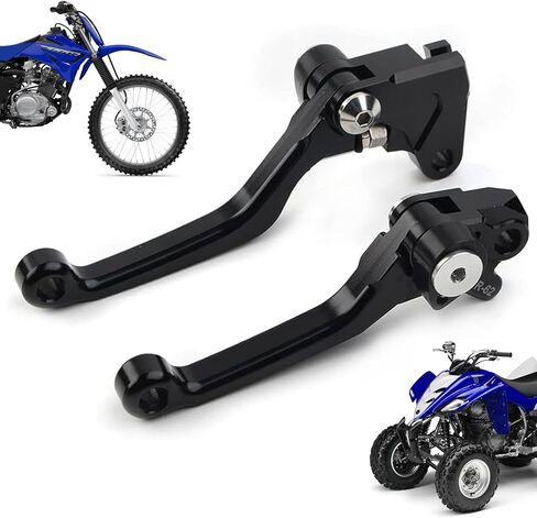 Factory Foldable Clutch & Front Brake Lever Set for Yamaha TTR125, TW200, XT250, Banshee 350, Raptor 350, WR250R, WR250X | Replaces OEM Part 5LP-83922-00-00 and 2HT-83912-01-00 in Saudi Arabia