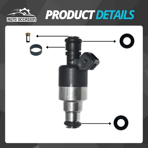 Fuel Injector Seal Kit Compatible with 1998-1999 CHEVROLET CAVALIER 2.2L 1998-2000 CHEVROLET S10 PICKUP 2.2L Replace 17122106 4 Pack in Saudi Arabia