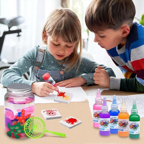 مجموعة ألعاب Sidola Magic Water Elf - صانع اسفنجي، 12 مادة هلامية و8 قوالب، مجموعة جل مائي Aqua Fairy لألعاب الفتيات من عمر 6 إلى 8 سنوات، هدايا الحفلات، هدايا عيد الميلاد والكريسماس للأطفال من سن 3 سنوات فما فوق in Kuwait