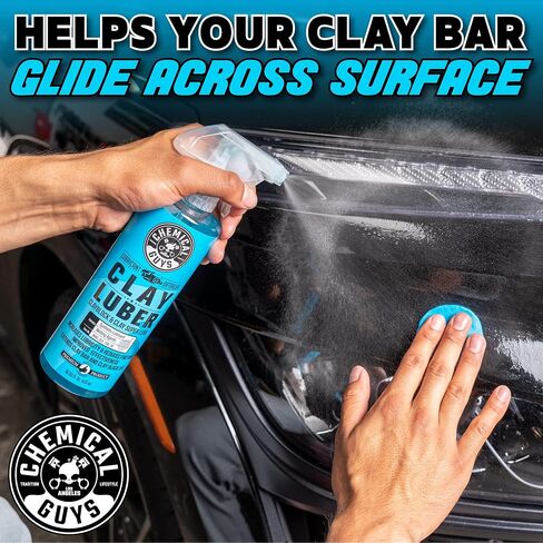 Chemical Guys Luber Synthetic Lubricant and Detailer 2 Pack (2 x 16 Fl. Oz.) - Clay Bar Lubricant and Quick Detailer for Smooth, Glossy Finish (WAC_Cly_100_1602) in Kuwait