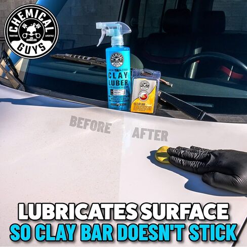 Chemical Guys Luber Synthetic Lubricant and Detailer 2 Pack (2 x 16 Fl. Oz.) - Clay Bar Lubricant and Quick Detailer for Smooth, Glossy Finish (WAC_Cly_100_1602) in Kuwait