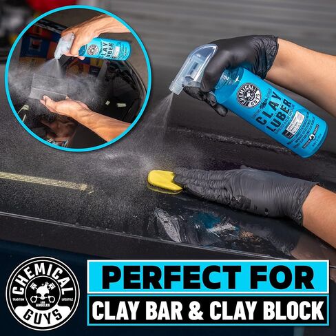 Chemical Guys Luber Synthetic Lubricant and Detailer 2 Pack (2 x 16 Fl. Oz.) - Clay Bar Lubricant and Quick Detailer for Smooth, Glossy Finish (WAC_Cly_100_1602) in Kuwait