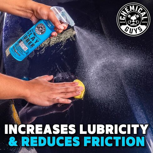 Chemical Guys Luber Synthetic Lubricant and Detailer 2 Pack (2 x 16 Fl. Oz.) - Clay Bar Lubricant and Quick Detailer for Smooth, Glossy Finish (WAC_Cly_100_1602) in Kuwait
