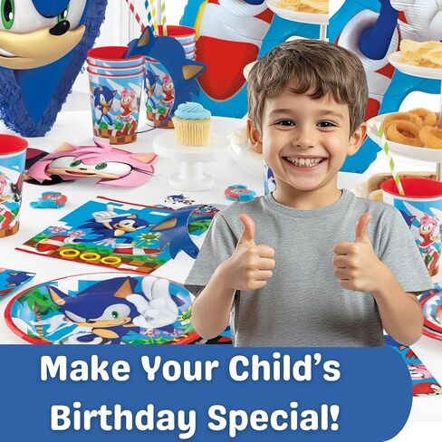 Unique Sonic Party Masks | 24 Count | Fun Birthday Party Favors and Decorations | Officially Licensed | includes Checklist in Saudi Arabia