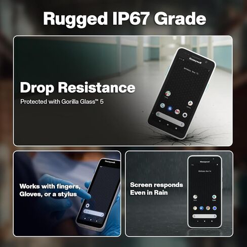 هانيويل CT30XP كمبيوتر محمول محمول باليد، ماسح ضوئي أندرويد مع شاشة لمس 5.5 بوصة، واي فاي 6، ماسح ضوئي محمول للمخزون للبيع بالتجزئة (هانيويل CT30 + قاعدة شحن) in Saudi Arabia