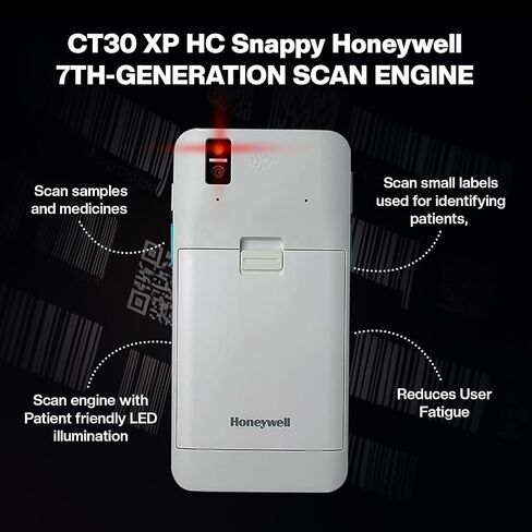 هانيويل CT30XP كمبيوتر محمول محمول باليد، ماسح ضوئي أندرويد مع شاشة لمس 5.5 بوصة، واي فاي 6، ماسح ضوئي محمول للمخزون للبيع بالتجزئة (هانيويل CT30 + قاعدة شحن) in Saudi Arabia