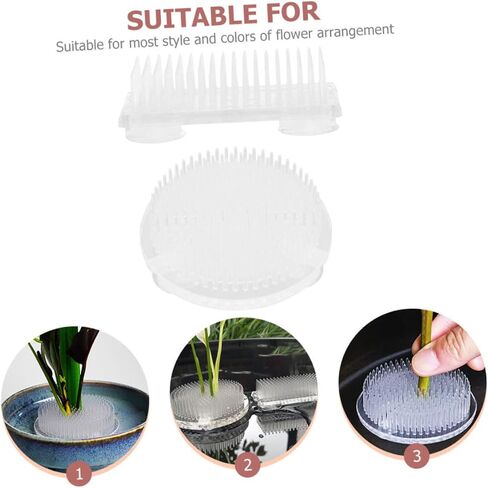 Flower Frog Holder for Artificial Flowers Plastic Floral Arranger for Stem Holders and Flower Bouquets in Saudi Arabia