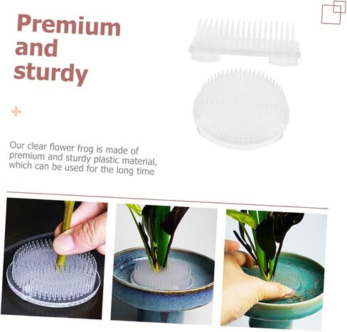 Flower Frog Holder for Artificial Flowers Plastic Floral Arranger for Stem Holders and Flower Bouquets in Saudi Arabia