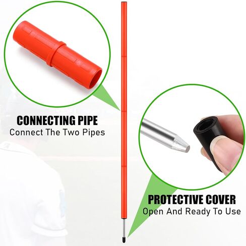 4 قطع من أعلام زوايا كرة القدم من TOBWOLF، أعلام زاوية بديلة حمراء محمولة لكرة القدم، معدات تدريب كرة القدم من البوليستر لتدريب اللياقة البدنية والممارسة in Kuwait