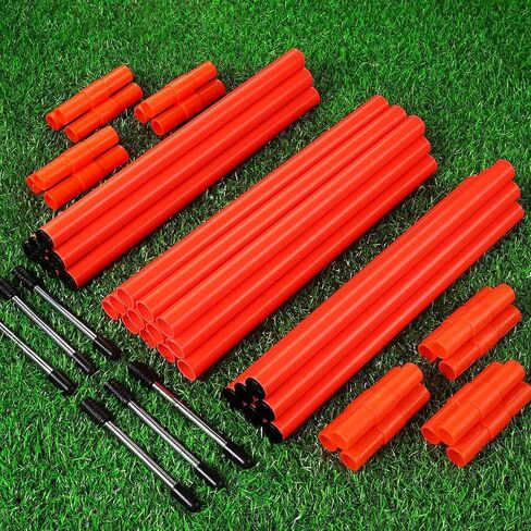 4 قطع من أعلام زوايا كرة القدم من TOBWOLF، أعلام زاوية بديلة حمراء محمولة لكرة القدم، معدات تدريب كرة القدم من البوليستر لتدريب اللياقة البدنية والممارسة in Kuwait