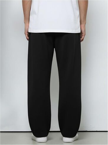RoseSeek Men's Baggy Sweatpants Elastic Waist Wide Leg Pants Sports Athletic Track Pants Trousers 2 Pack in Saudi Arabia