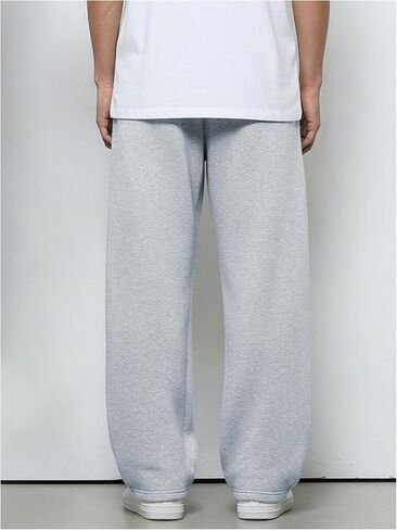RoseSeek Men's Baggy Sweatpants Elastic Waist Wide Leg Pants Sports Athletic Track Pants Trousers 2 Pack in Saudi Arabia