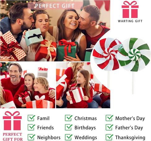 5 عبوات من دوارات الرياح المصاصة المعدنية الخارجية للساحات والفناء لتزيين عيد الميلاد للحدائق والساحات والمروج وديكور عيد الميلاد وهدايا عيد الشكر in Kuwait