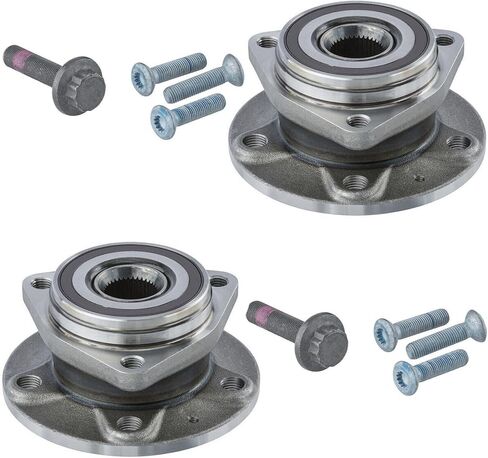 محور ديترويت - قطعتان من محاور تحمل العجلات الأمامية لسيارة Volkswagen Jetta GTI Taos، Golf Alltrack R Sportwagen، Audi A3 TT TTS Quattro Sportback E-Tron S3 RS3 استبدال تجميع محاور العجلات in Kuwait