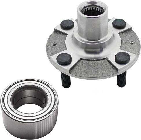 Detroit Axle - FWD 2pc Front Wheel Bearing Hub Kit for Hyundai 2012-2017 Accent, Wheel Bearing Hub Assembly Wheel Bearing 2013 2014 2015 2016 Replacement in Saudi Arabia