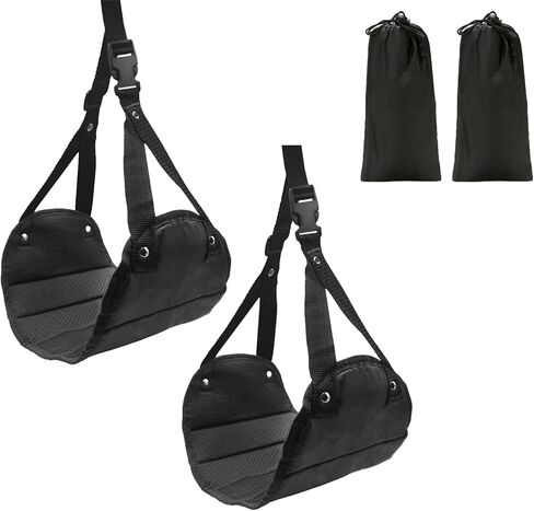 2 حزمة أرجوحة قدم للسفر الجوي، أرجوحة مسند للقدمين مع إسفنجة ناعمة، ضروريات السفر الجوي المحمولة، مسند للقدمين للسفر والتخييم والمشي لمسافات طويلة in Kuwait