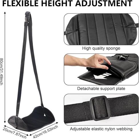 2 حزمة أرجوحة قدم للسفر الجوي، أرجوحة مسند للقدمين مع إسفنجة ناعمة، ضروريات السفر الجوي المحمولة، مسند للقدمين للسفر والتخييم والمشي لمسافات طويلة in Kuwait