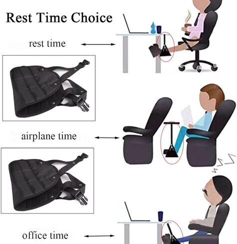 2 حزمة أرجوحة قدم للسفر الجوي، أرجوحة مسند للقدمين مع إسفنجة ناعمة، ضروريات السفر الجوي المحمولة، مسند للقدمين للسفر والتخييم والمشي لمسافات طويلة in Kuwait