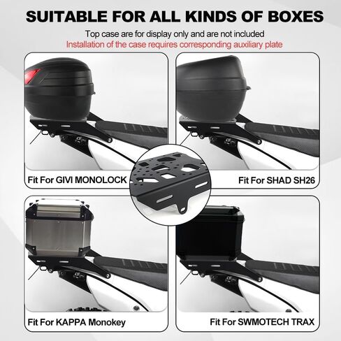 رف أمتعة Xitomer متوافق مع CRF250L 2012-2020 وCRF250L Rally 2018-2021 رف البضائع الخلفي للدراجات النارية in Kuwait