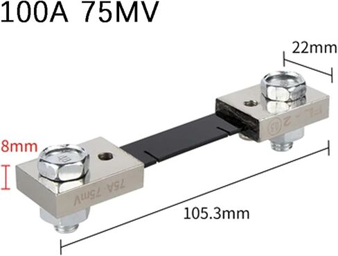 1Pcs FL-2B Type Economic 10A 15A 20A 30A 40A 50A 75mV Manganin Copper Current External Shunt Resistor(20A) in Saudi Arabia
