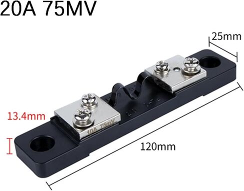 1Pcs FL-2B Type Economic 10A 15A 20A 30A 40A 50A 75mV Manganin Copper Current External Shunt Resistor(20A) in Saudi Arabia