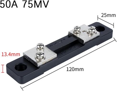 1Pcs FL-2B Type Economic 10A 15A 20A 30A 40A 50A 75mV Manganin Copper Current External Shunt Resistor(20A) in Saudi Arabia