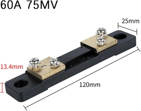 1Pcs FL-2B Type Economic 10A 15A 20A 30A 40A 50A 75mV Manganin Copper Current External Shunt Resistor(20A) in Saudi Arabia