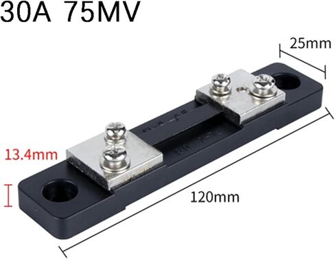 1Pcs FL-2B Type Economic 10A 15A 20A 30A 40A 50A 75mV Manganin Copper Current External Shunt Resistor(20A) in Saudi Arabia