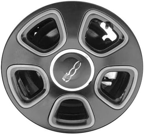 For 2013-2019 Fiat 500 15 Inch Painted Black with Red Inserts Alloy - Genuine OEM Rim - Road Ready Car Wheel in Saudi Arabia