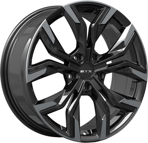 Wheel - 20x8-5x114.3 - ET42 | Gloss Black Machined Finish | Alloy Rim Wheel | Multi-Spoke Design | Compatible with 2011-2014 Chrysler 200 | 2008-2014 Dodge Avenger | 2006-2012 Ford Fusion in Saudi Arabia