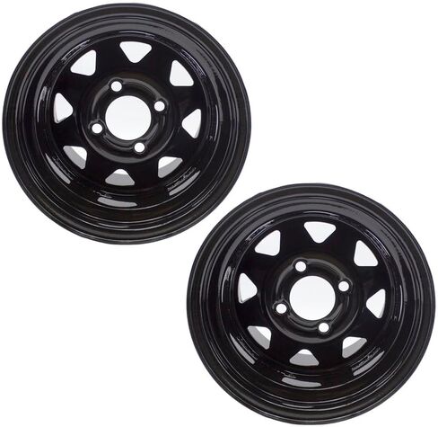 2 Pack Mower Rim 12x10.5 WHEEL RIM 5/4.5 backspace 5.25 inch for Zero Turn Riding Garden Lawn Mower Compact Tractors Heavy Equipment 12 x 10.5 Rim 5 Lugs Bolt Circle 4.5 inch in Saudi Arabia