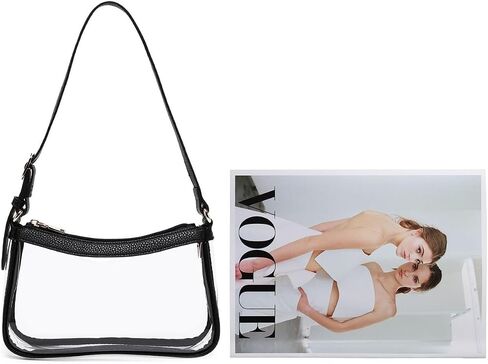 Fashion Clear Purse Handbag for Concert and Working Stadium Approved PVC Clear Bags in Saudi Arabia