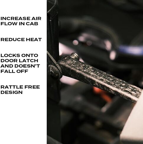 Carbon Fiber UTV Aero Door Latches compatible with Polaris Pro XP, Pro R, Turbo R, XP 1000, Turbo S & Can-Am X3 (2022–2024) | Fusion Fiber Spacers Improve Airflow, Comfort & Dust Control in Saudi Arabia