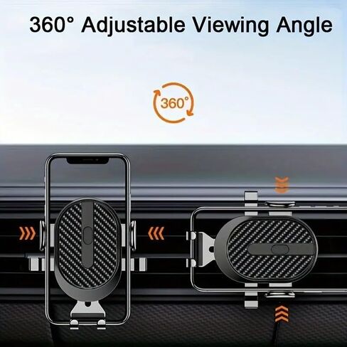 Heavy-Duty Suction Cup Car Phone Holder-360°Adjustable Dashboard & Windshield Mount with Extendable Arm for All Smartphones 4-8",Black. in Saudi Arabia