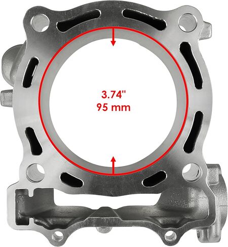 Caltric Cast Aluminium Engine Cylinder Jug Compatible with Yamaha Yfz450 Yfz 450 2004-2013 Standard Bore 95Mm in Saudi Arabia