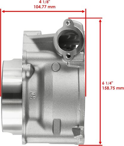 Caltric Cast Aluminium Engine Cylinder Jug Compatible with Yamaha Yfz450 Yfz 450 2004-2013 Standard Bore 95Mm in Saudi Arabia